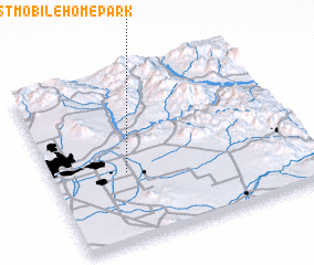 3d view of Mesa Shadows East Mobile Home Park