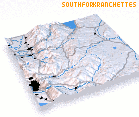 3d view of South Fork Ranchettes