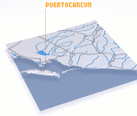 3d view of Puerto Cancún