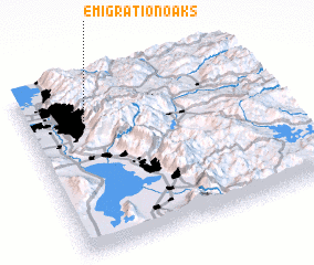 3d view of Emigration Oaks