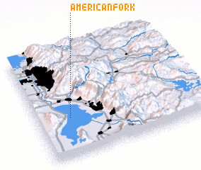 3d view of American Fork