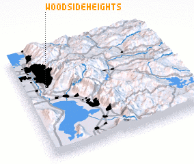 3d view of Woodside Heights