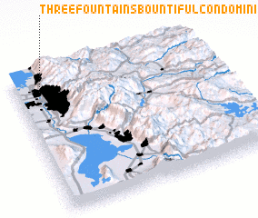 3d view of Three Fountains Bountiful Condominium