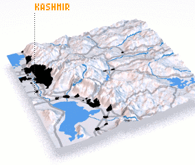 3d view of Kashmir