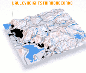 3d view of Valley Heights Twin Home Condo