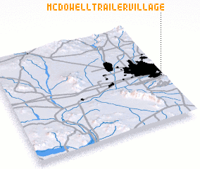 3d view of McDowell Trailer Village