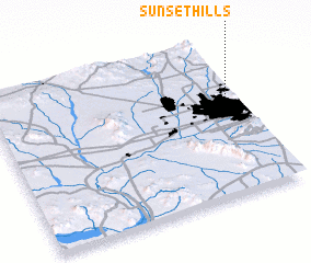 3d view of Sunset Hills