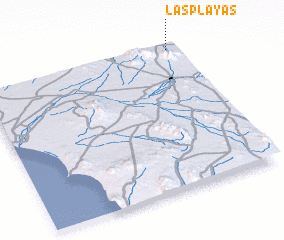 3d view of Las Playas