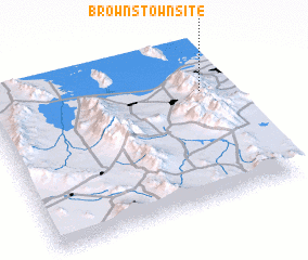 3d view of Browns Townsite
