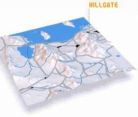 3d view of Hill Gate