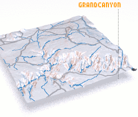 3d view of Grand Canyon