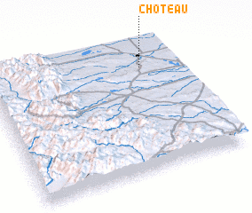 3d view of Choteau