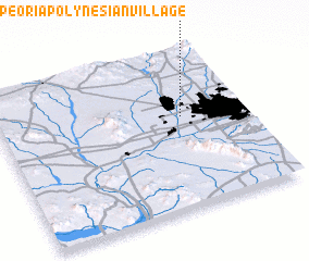 3d view of Peoria Polynesian Village