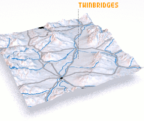 3d view of Twin Bridges