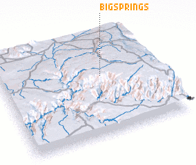 3d view of Big Springs