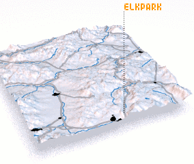 3d view of Elk Park