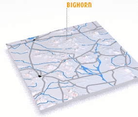 3d view of Big Horn
