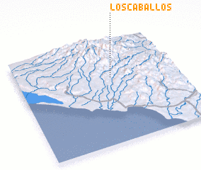 3d view of Los Caballos