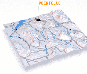 3d view of Pocatello