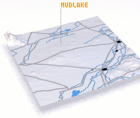 3d view of Mud Lake