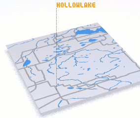 3d view of Hollow Lake