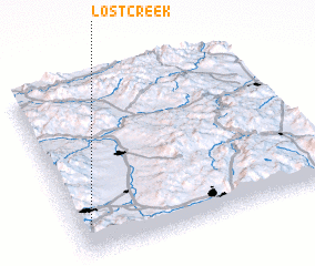 3d view of Lost Creek