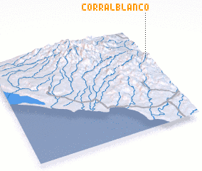 3d view of Corral Blanco