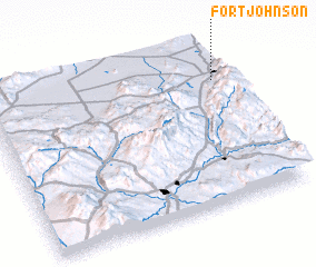 3d view of Fort Johnson