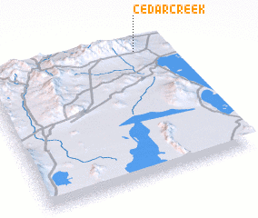 3d view of Cedar Creek