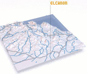 3d view of El Cañón