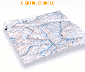 3d view of Eightmile Saddle