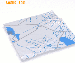 3d view of Las Bombas