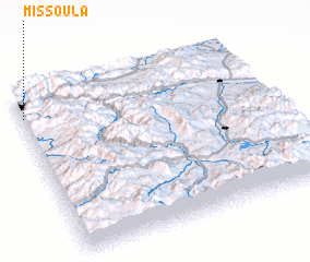 3d view of Missoula