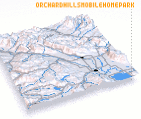 3d view of Orchard Hills Mobile Home Park