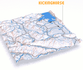 3d view of Kicking Horse