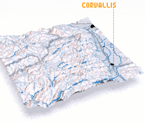 3d view of Corvallis