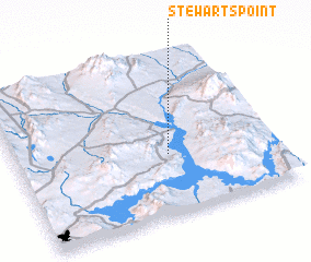3d view of Stewarts Point
