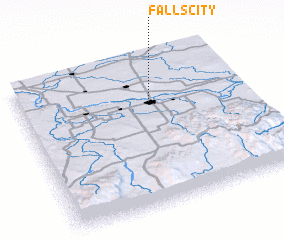 3d view of Falls City