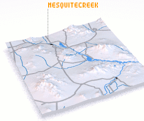 3d view of Mesquite Creek