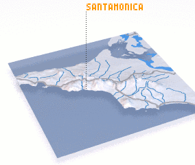 3d view of Santa Monica