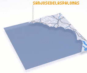 3d view of San José de las Palomas