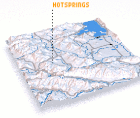 3d view of Hot Springs