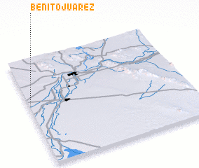3d view of Benito Juárez