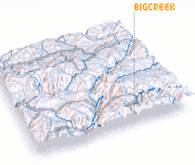 3d view of Big Creek