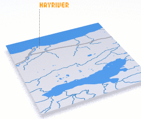 3d view of Hay River