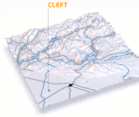 3d view of Cleft