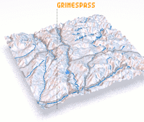 3d view of Grimes Pass