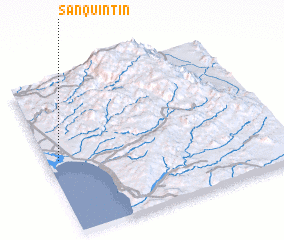 3d view of San Quintín