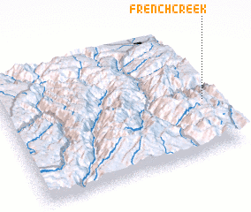 3d view of French Creek