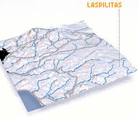 3d view of Las Pilitas